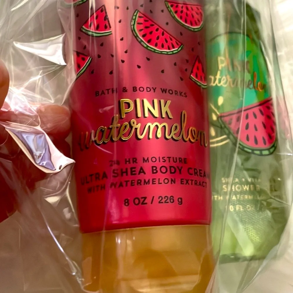 Bath & Body Works Pink Watermelon gift set B&BW